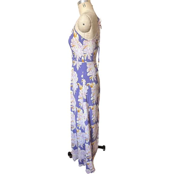 NWT ASTR Pandora Sheath Maxi Dress in Purple Floral Size Medium - Picture 3 of 7